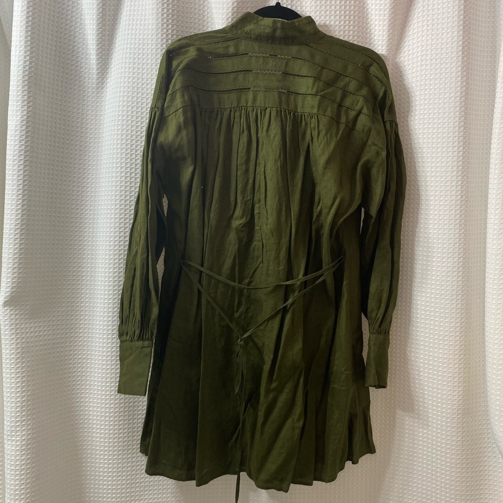 NWT BR Factory European Linen Mini Dress - Picture 4 of 6